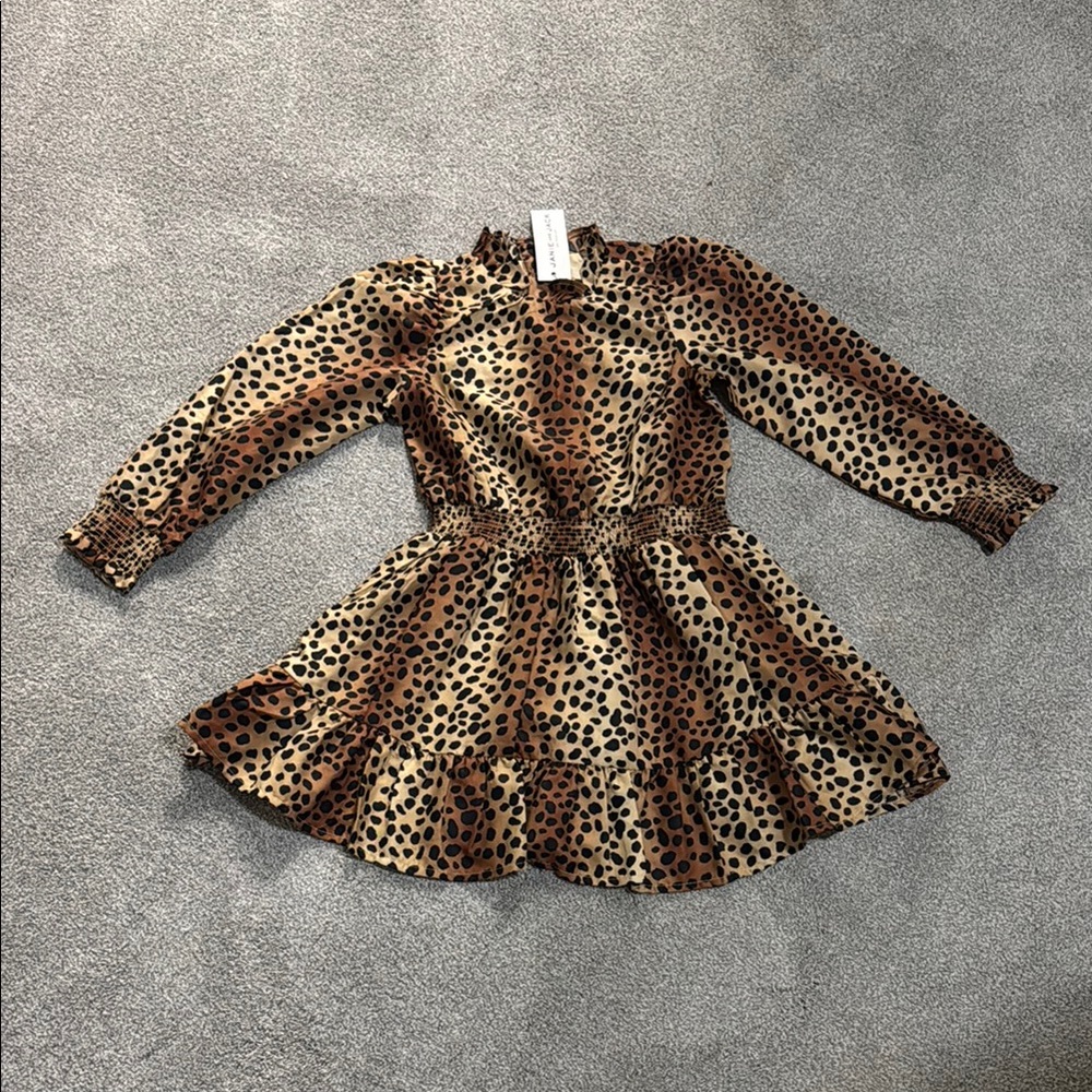 Janie and Jack Leopard Print Dress NWT